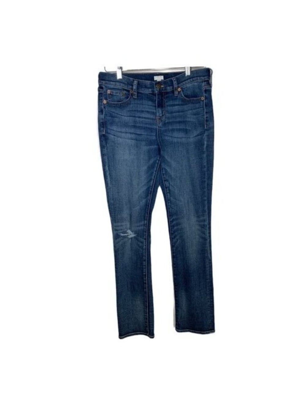 J.Crew Skinny Jeans Women's Size 26 Distressed Mid Rise Stretch Denim